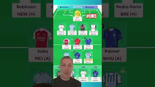 GW5 FPL TEAM SELECTION 😬shorts fpl gw5 [upl. by Calista74]