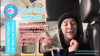 Lactated Ringers VS Normal Saline The Basics [upl. by Ahsad]