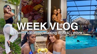 week vlog 🫶🏽  family vacation roadtrip mansion tour making drinks  more  ChesaTheBrat [upl. by Arlina865]