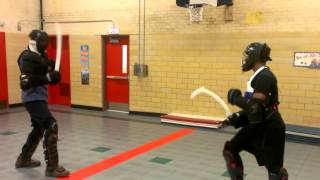 Mambele Sickle Sword Sparring part 1 [upl. by Winfield]