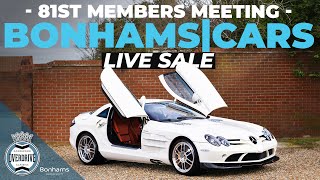 BonhamsCars 81MM auction  Live stream [upl. by Adiarf]