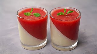 Strawberry Panna Cotta  Rich Creamy Panna Cotta Dessert Recipe  Yummy [upl. by Kho]