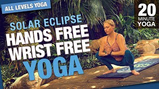 Hands Free  Wrist Free  Yoga Class during a Solar Eclipse  Five Parks Yoga [upl. by Aig830]