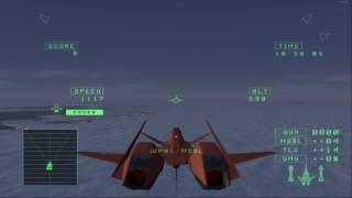 Ace Combat 5 first time using ADF01 Falken [upl. by Norraj]