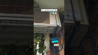 Gas charging Daikin AC Gas charging R32 zeeshan4dz [upl. by Nohsal]