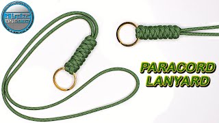 Fast and Easy Paracord Lanyard Neck  Keychain  Knife  Snake Knot Tutorial DIY [upl. by Walliw371]