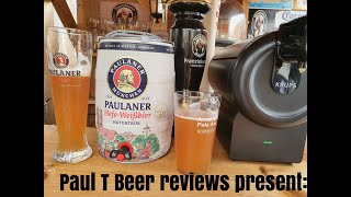 Paulaner Weissbier for Krups Sub machine Vs 5 Litre Keg 55ABV [upl. by Hallimaj]