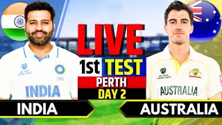 India vs Australia 1st Test Day 2  IND vs AUS Live Match  Live Cricket Match Today 3rd Session [upl. by Isle426]