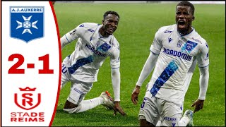 Auxerre vs Reims Fc 21 All Goals ResultsHighlights2024 Hamed Traore Goal Keito Nakamura Goal [upl. by Naejeillib314]