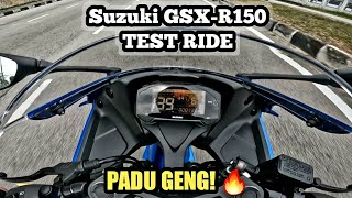 Suzuki GSXR150 Malaysia  TEST RIDE [upl. by Aenneea]