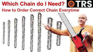 How to Buy Correct Chainsaw Chain Replacement ChainBar Numbers Explained Chain Sizes [upl. by Novia]