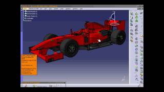 Ferrari Scuderia F60 Formula 1 racing car modeled in Catia V5 by Solaris Design [upl. by Tamra]