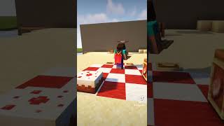 Beach Picnic minecraft minecrafttutorial minecrafthacks minecraftbuilding foryou minecraftmeme [upl. by Itnava404]