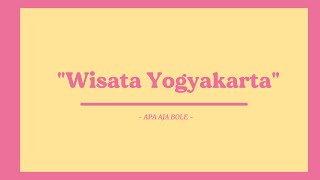 Rekomendasi Wisata Yogyakarta [upl. by Neu]