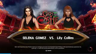 Request Selena Gomez vs Lily Collins ★ BLACK LEATHER PANTS amp BAREFOOT MATCH ★ WWE2K23 [upl. by Gervase]