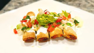 Easy Air Fryer Taquitos  Vegetarian Taquitos in air fryer  beans Taquitos [upl. by Ellerihs]