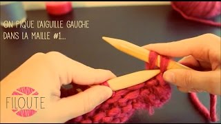 Tricot  Rabattre les mailles faire les finitions [upl. by Ellerahc123]