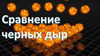 Сравнение черных дыр размеры черных дыр [upl. by Deer]