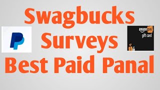 Swagbucks best paid worldwide survey website for influencers [upl. by Nivaj]