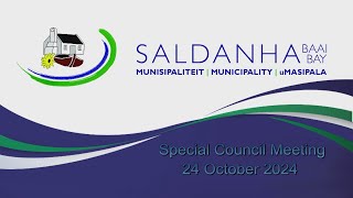 Special Council Meeting Tuesday 24 October 2024 at 1400 [upl. by Conney]