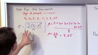 Lesson 17  Calculating Standard Deviation Statistics Tutor [upl. by Scott]