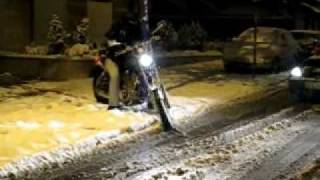 Fool Rides Motorcycle On The Snow [upl. by Ecirehs]