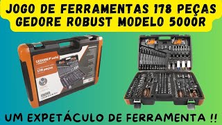 JOGO DE FERRAMENTAS OFICINA MASTER DA GEDORE ROBUST 178 PEÃ‡AS MODELO 5000R [upl. by Buchalter]