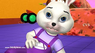 Five Little Rabbits Jumping on the Bed Nursery Rhyme  More Kids Songs From CVS 3D Rhymes [upl. by Bashemeth63]