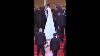 Security guard scolded on red carpet shoved by actress in 2nd incident [upl. by Garceau342]