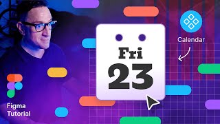 Cómo diseñar un calendario  Figma tutorial [upl. by Blodget]