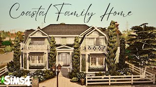 Coastal Family Home🐚  NO CC  Sims 4 Speedbuild [upl. by Annabelle]