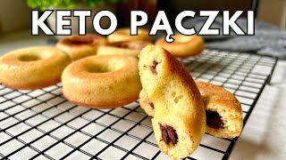 KETO PĄCZKI Z CZEKOLADĄ LUB DŻEMEM  Bez nabiału bez cukru [upl. by Jann477]