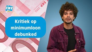 Kritiek op minimumloon debunked [upl. by Ainomar]