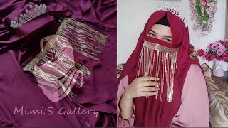 Hijab amp Niqab Tutorial for Niqabi Bride  Niqabi Bride Combo MimiSGallery  Sadiya Mimi [upl. by Woolcott]