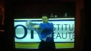 Vincent Restencourt Quad Salchow attempt 2003 French Nationals short program [upl. by Adne]