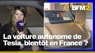 Le Cybercab de Tesla présenté pour la première fois en France [upl. by Leirol]