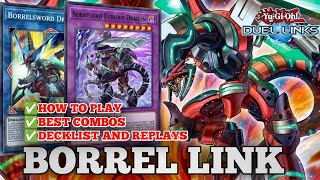 ROKKET BORREL LINK BEST DECK IN THE GAME Combo guideReplaysdecklistIN YUGIOH DUEL LINKS [upl. by Okimat]