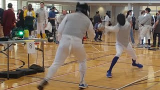 2024 Yellow Jacket Open Foil Div III  Stevie Pool Bout 1 [upl. by Valene]