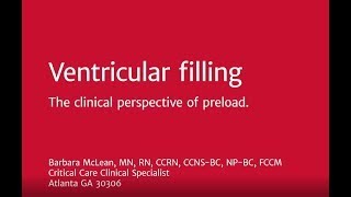 Video The Clinical Perspective of Preload – Edwards [upl. by Aynna380]