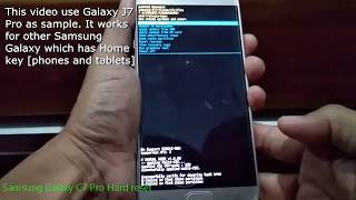 Samsung Galaxy C7 Pro Hard reset [upl. by Tal523]