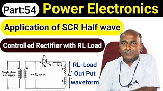 Application of SCR Half Wave Controlled Rectifier with RL load in tamil [upl. by Berghoff]