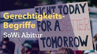 Alle Gerechtigkeitsbegriffe erklärt Gerechtigkeit Definition Erklärung 👩🏼‍💼 SoWi Abitur Lernhilfe [upl. by Beulah]