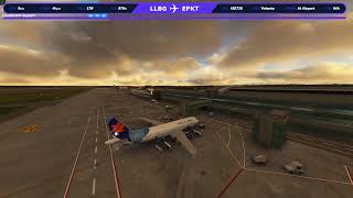 MSFS LIVE 🔴  Tel Aviv Katowice Fenix Airbus 320  Vatsim  EL AL Virtual  Israir Airlines [upl. by Aihsitan]