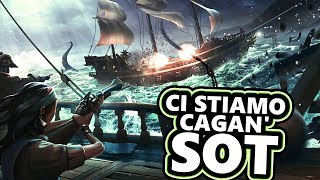 Cosa succede quando si combatte contro Il Kraken Megalodonte e Nave Pirata su SEA OF THIEVES [upl. by Ykcor]