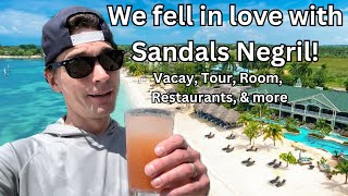 Sandals Negril Full Tour Vacation Food and More [upl. by Mcintyre]