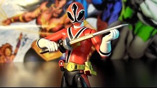 R02 Bandai SH Figuarts Shinkenger Power Rangers Samurai Shinken Red Shiba Takeru Review [upl. by Theresita177]