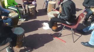 INITIATION PERCUSSION AVEC PROFESSEUR BABACAR FAYE [upl. by Weir440]