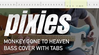 Pixies  Monkey Gone to Heaven Bass Cover with Tabs [upl. by Arnaldo]