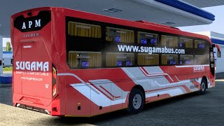 Sugama Tourist  Volvo Eicher 6019 BS 6 Ac Sleeper bus mod  CRS Garage [upl. by Lectra]