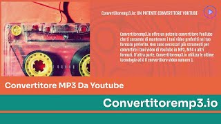 Convertitore da YouTube a MP3  YouTube to mp3 [upl. by Merill]